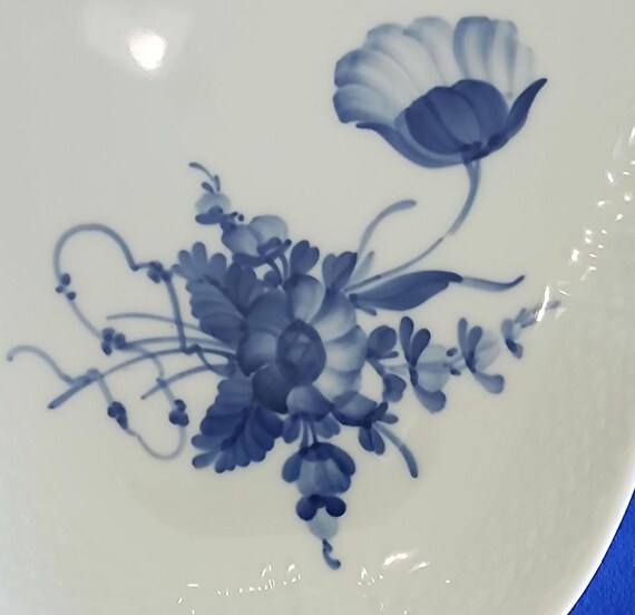 ヴィンテージ ロイヤル コペンハーゲン ブルー フラワー 編み込み
