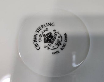 Vintage York Gladiola Plate by Crown Sterling Fine Bone China From