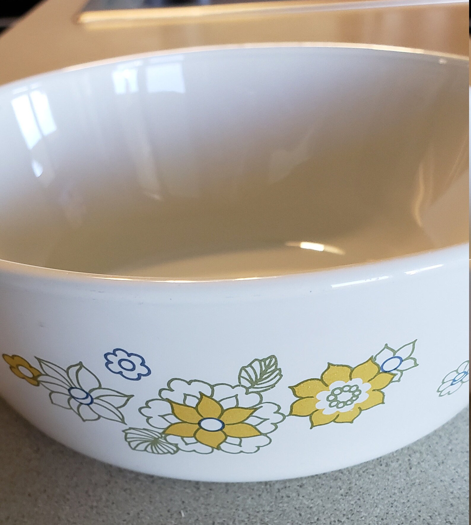 Corning Ware Floral Bouquet Yellow Flowers Handled Small Etsy