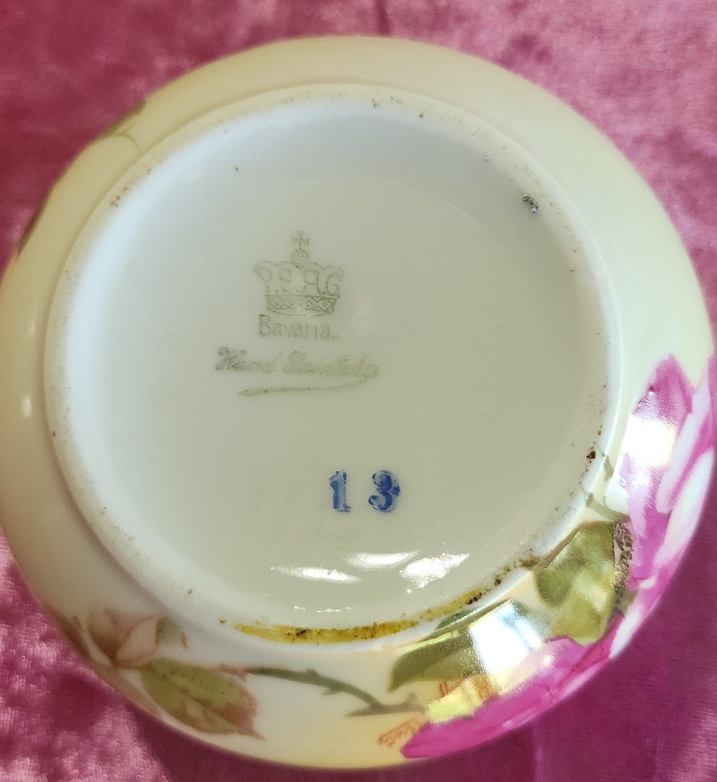 ANTIQUE HEINRICH H & Co BAVARIA W/ CROWN ARTIST SGD. \