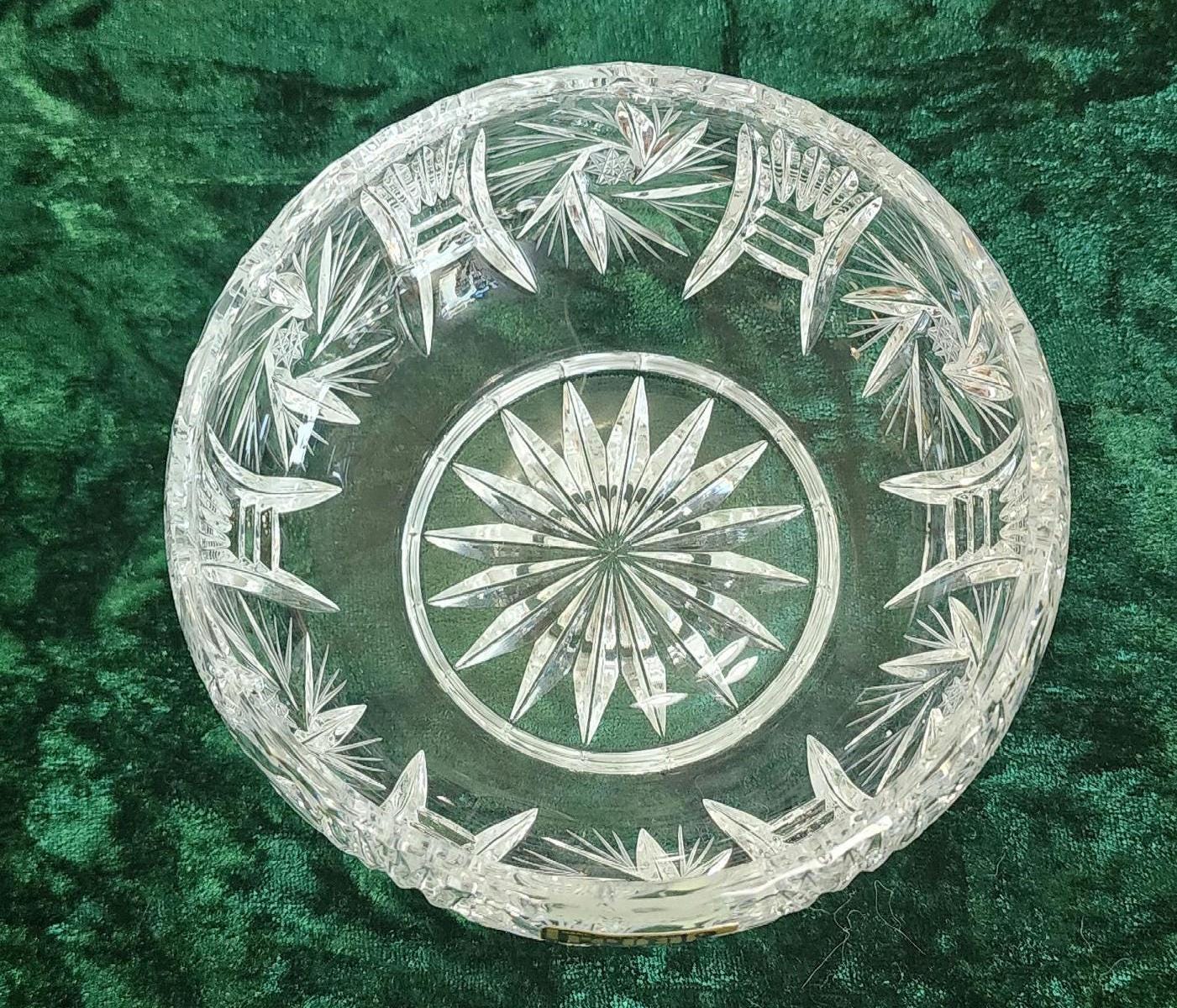 Vintage IRENA Made in POLAND Lead Crystal Cut Small Bowl With