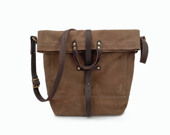 Waxed Canvas Tote (with TOP Closure)