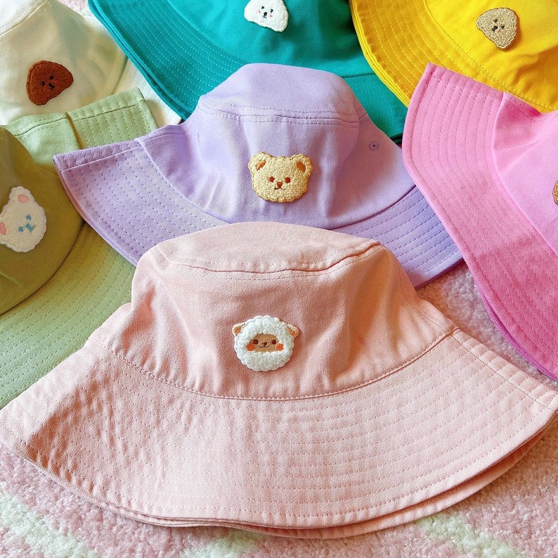 Bucket Hat Embroidery Design Bucket Hat Bear Hat Dog Hat Etsy