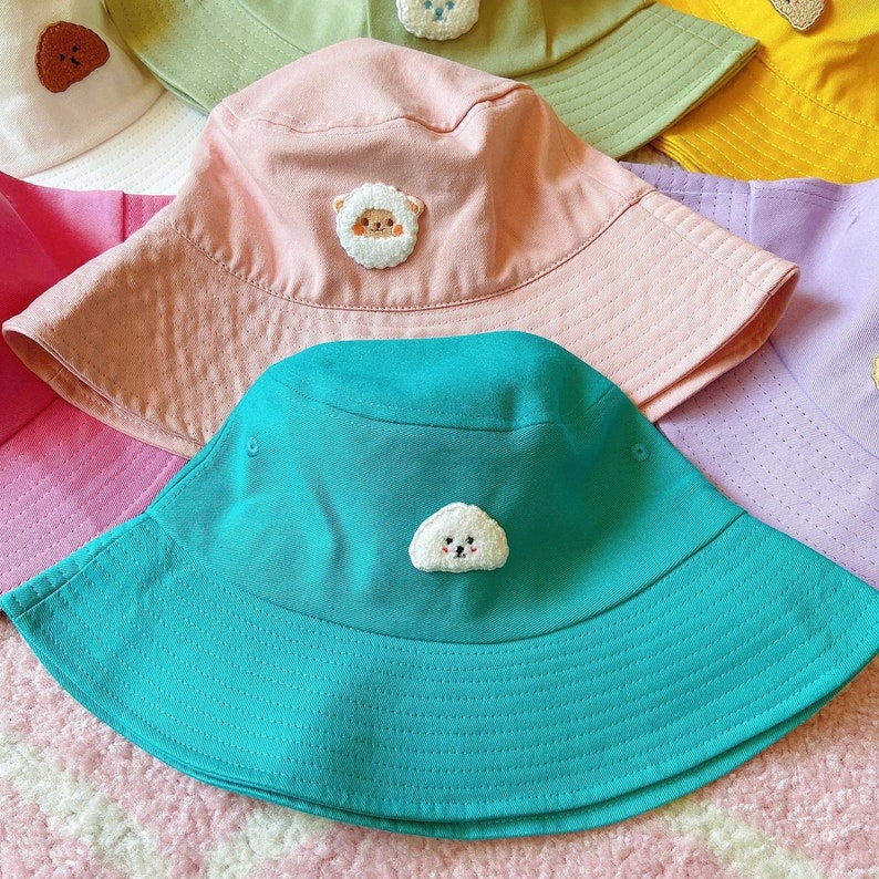 Bucket Hat Embroidery Design Bucket Hat Bear Hat Dog Hat Etsy