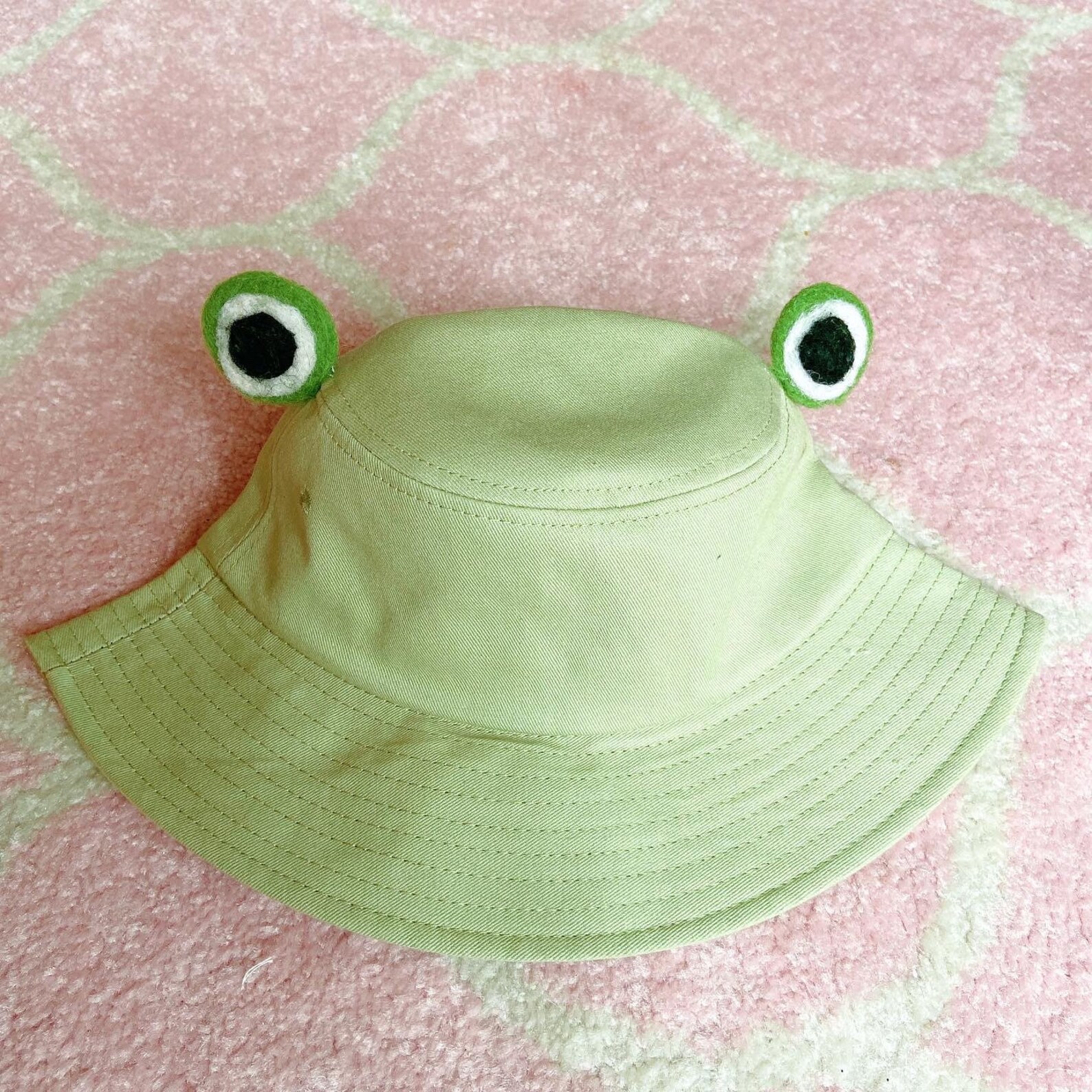 Frog Bucket Hat Green Bucket Hat Hat for Spring Bucket Hat Etsy
