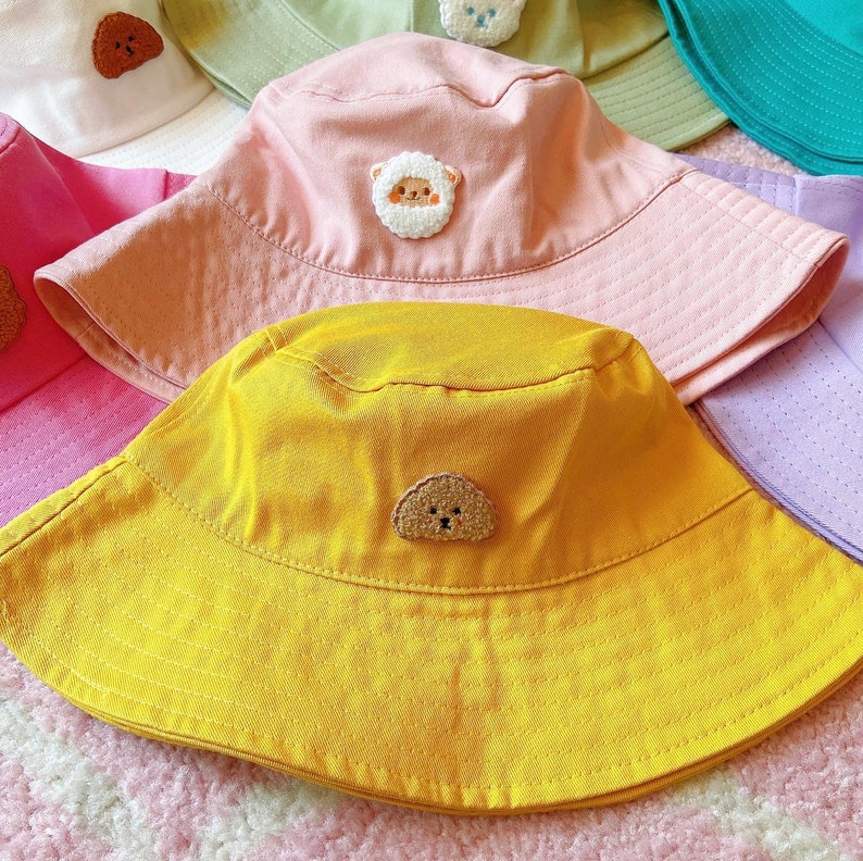 Bucket Hat Embroidery Design Bucket Hat Bear Hat Dog Hat Etsy