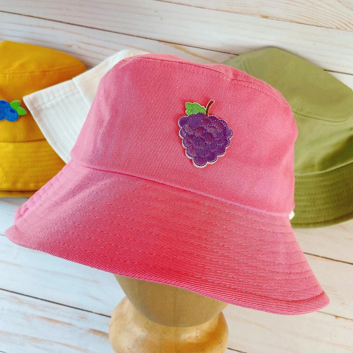 Fruit Bucket Hat Embroidery Design Bucket Hat Peach Hat Etsy