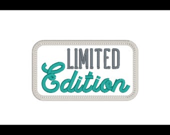 Limited Edition hoedenpatchbestand, machineborduurbestand, patchontwerp truckerhoed