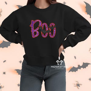 Boo Bats Applique Embroidery File, Halloween Machine Embroidery File