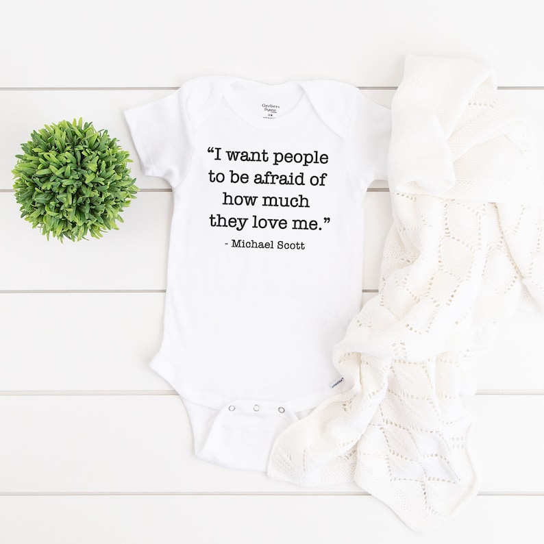 The Office Baby Announcement The Office Michael Scott Quote Onesie The Office Customizable Baby Onesie