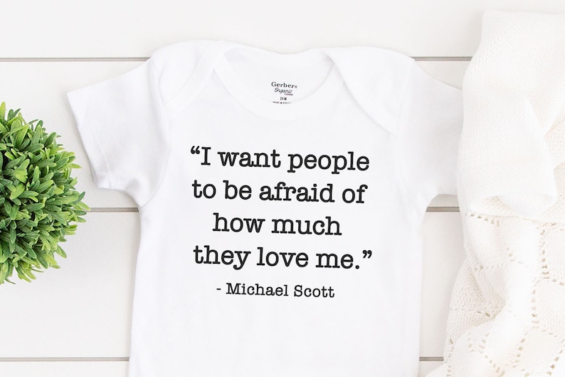 The Office Baby Announcement The Office Michael Scott Quote Onesie The Office Customizable Baby Onesie