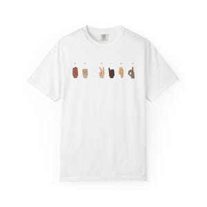 ASL Be Kind T-Shirt | American Sign Language Shirt | Inclusive Kindness Tee | Deaf Awareness Gift | Sign Language Shirt | Be Kind Hands Tee