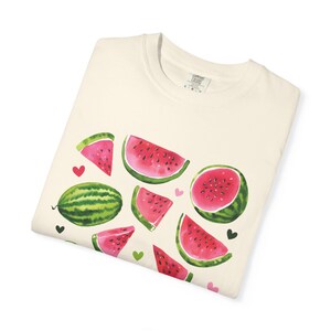 Watermelon T-Shirt, Cute Summer Fruit Graphic Tee, Retro Watermelon Shirt for Women, Cottagecore Farmers Market Aesthetic, Juicy Summer Gift