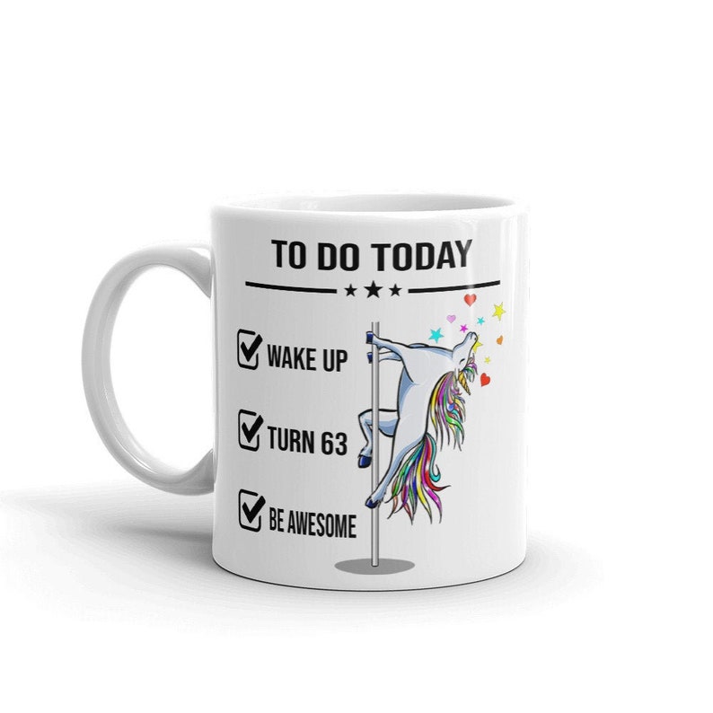 63rd Birthday Gift Mug Funny Turn 63 Year Old Gift Mug Etsy