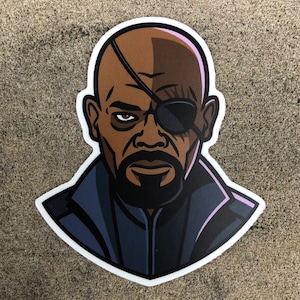 Adesivo da Marvel Samuel L Jackson Nick Fury