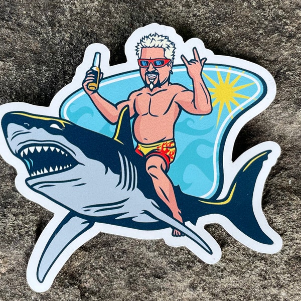 Flavortown Shark Guy Fieri Magnet