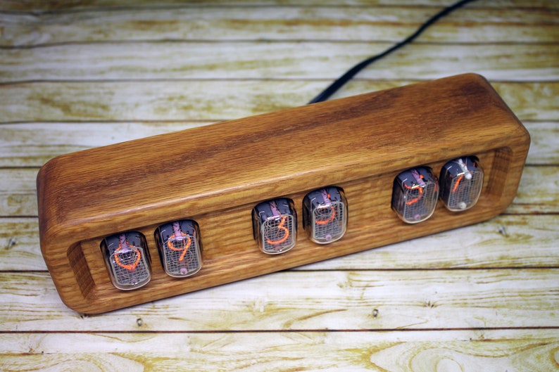Nixie Tube Clock IN12/ Woden Case/ Table Digital Clock Etsy