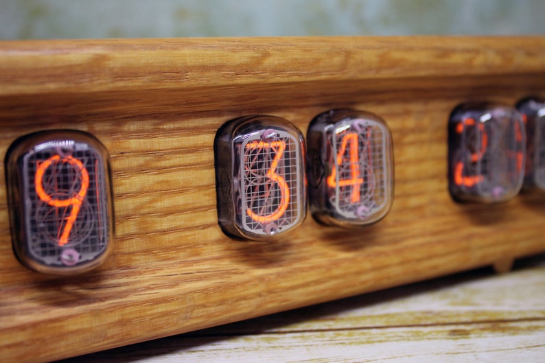 Nixie Tube Clock IN12/ Woden Case/ Table Digital Clock Etsy