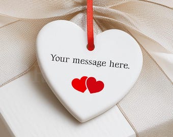 Personalized Anniversary Gift for Couple, Custom Heart Keepsake, Long Distance Relationship Gift, First Anniversary Gift, Wedding Memento