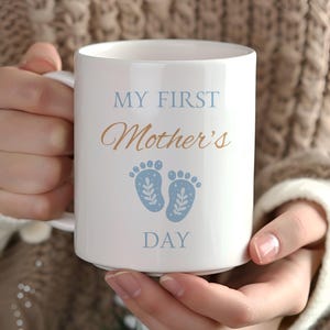 Mors dag-kaffemugg: Personlig nybliven mamma (barnets namn, 59 cl)