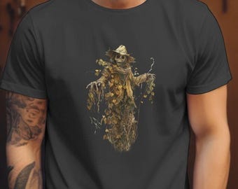 Vintage T-shirt Halloween-vogelverschrikker, shirt spookachtig seizoen