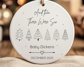 Pregnancy Announcement Ornament for New Baby in 2026