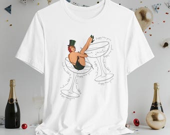 New Year 2026 Oversized Shirt, Retro Party Tee