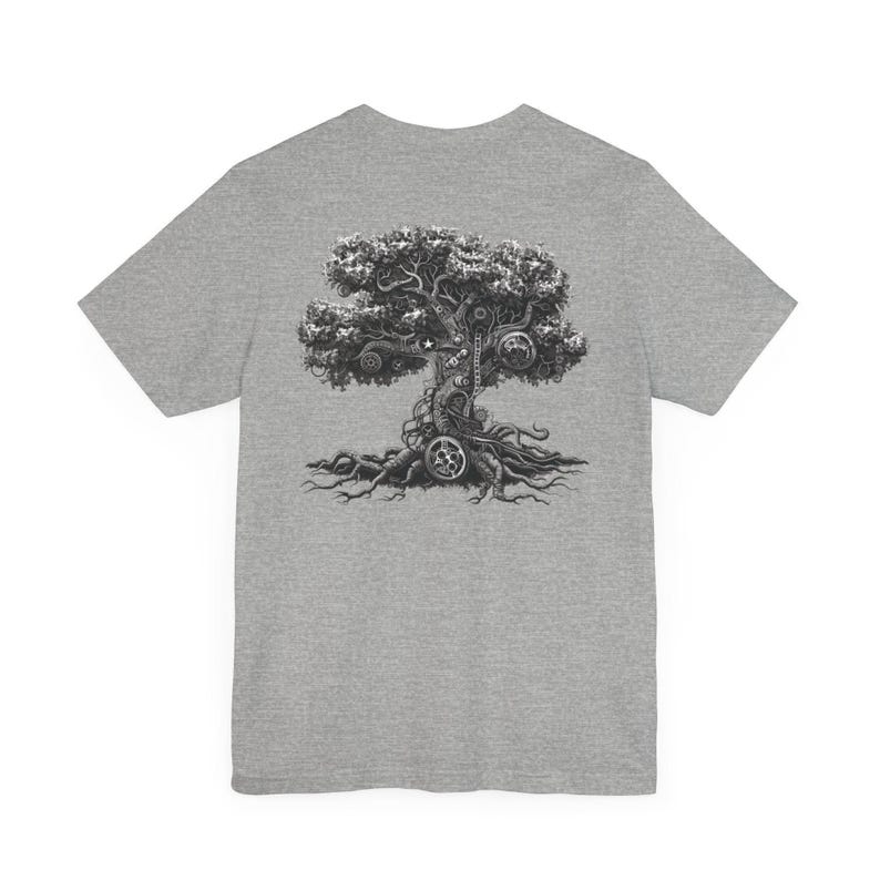 Steampunk Gear Tree T-Shirt, Edgy Graphic Tee image 10