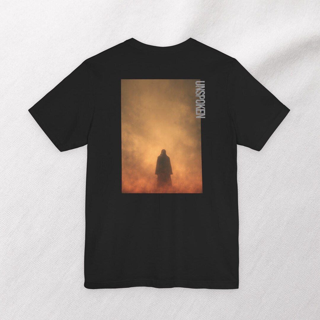 UNSPOKEN Band Merch Tee, Ghost in a Frame Graphic, Streetwear T-shirt ...