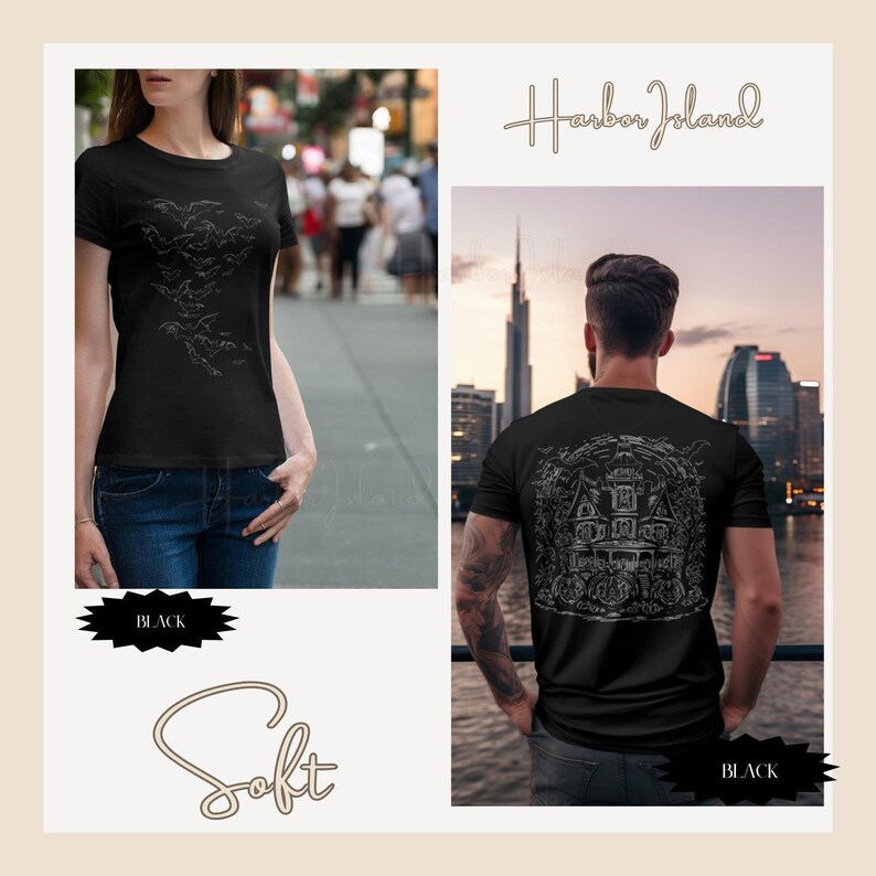 Vintage Haunted House Halloween Shirt, Spooky Graphic Tee, Retro Aesthetic Fall Clothes, Pastel Goth Ghost T-Shirt, Cute Spooky Season Gift image 7