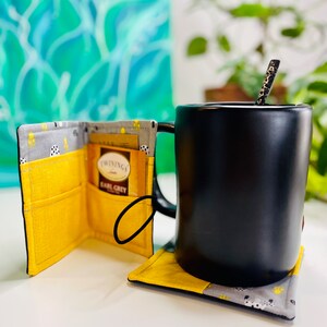 Tea Wallet & Coaster Set/ Tea Wallet/ Tea Lovers/ Gift Ideas