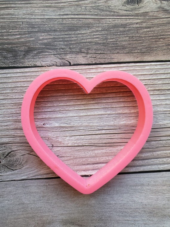 Double Heart Cookie Cutter, Double Heart Fondant Cutter, Double Heart Clay  Cutter