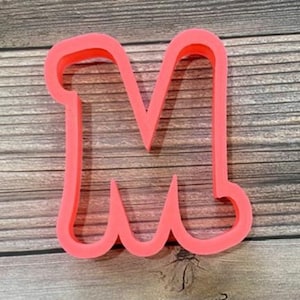 Classic M Cookie Cutter, Classic M Fondant Cutter, Classic M Clay Cutter