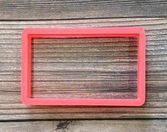 Rectangle Cookie Cutter, Rectangle Fondant Cutter, Rectangle Clay Cutter
