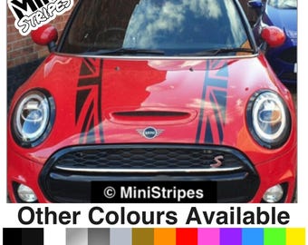 Mini Union Jack bonnet stripes Mini Cooper - any model
