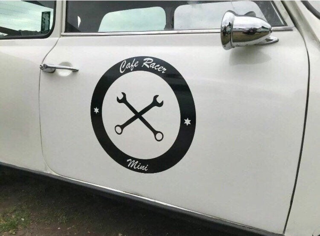 Cafe Racer Mini / Cooper / Racing Decals / Graphics / Stickers / Coffee ...