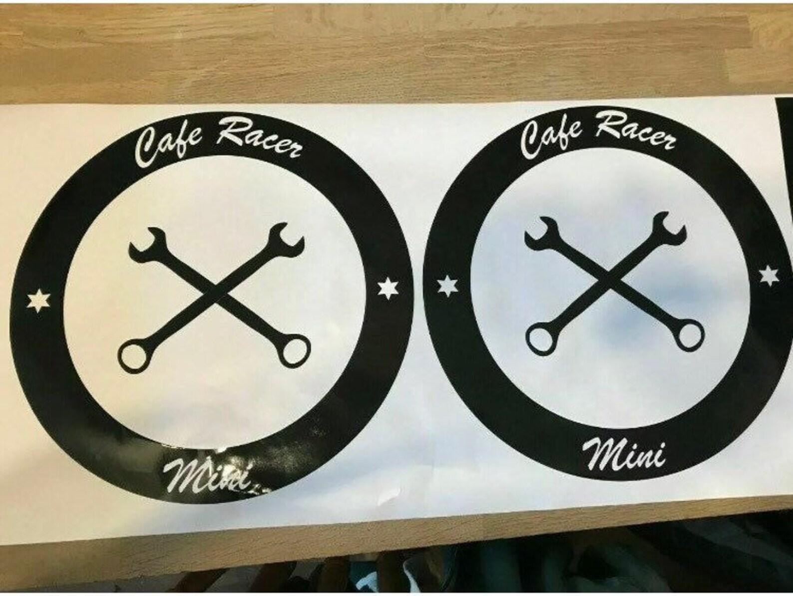 Cafe Racer Mini / Cooper / Racing Decals / Graphics / Stickers / Coffee ...