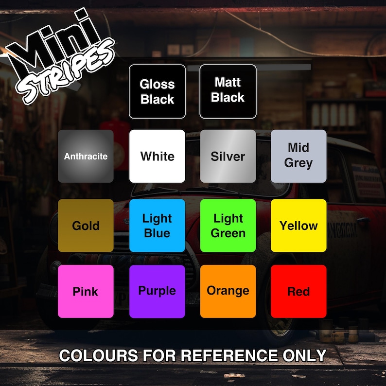 Sticker Colour Mini Mini Roof Decal / MINI Cooper Text / Logo / Graphics - Etsy UK