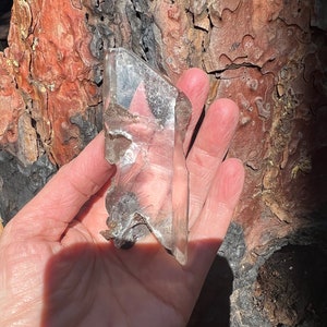 Well Terminated Gypsum Var. Selenite Crystal with Matrix from Mexico