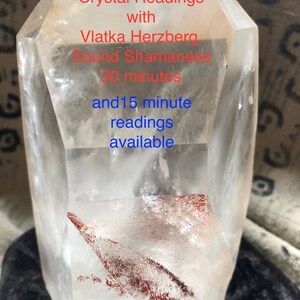 Custom Intuitive Crystal Reading, 30 minutes, Audio Recorded, this is the half price discount for crystals purchased from ShamanessCrystals