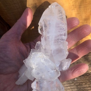 XL Faden Quartz Cluster: Clear Crystal from Pakistan (4 1/2 inch)