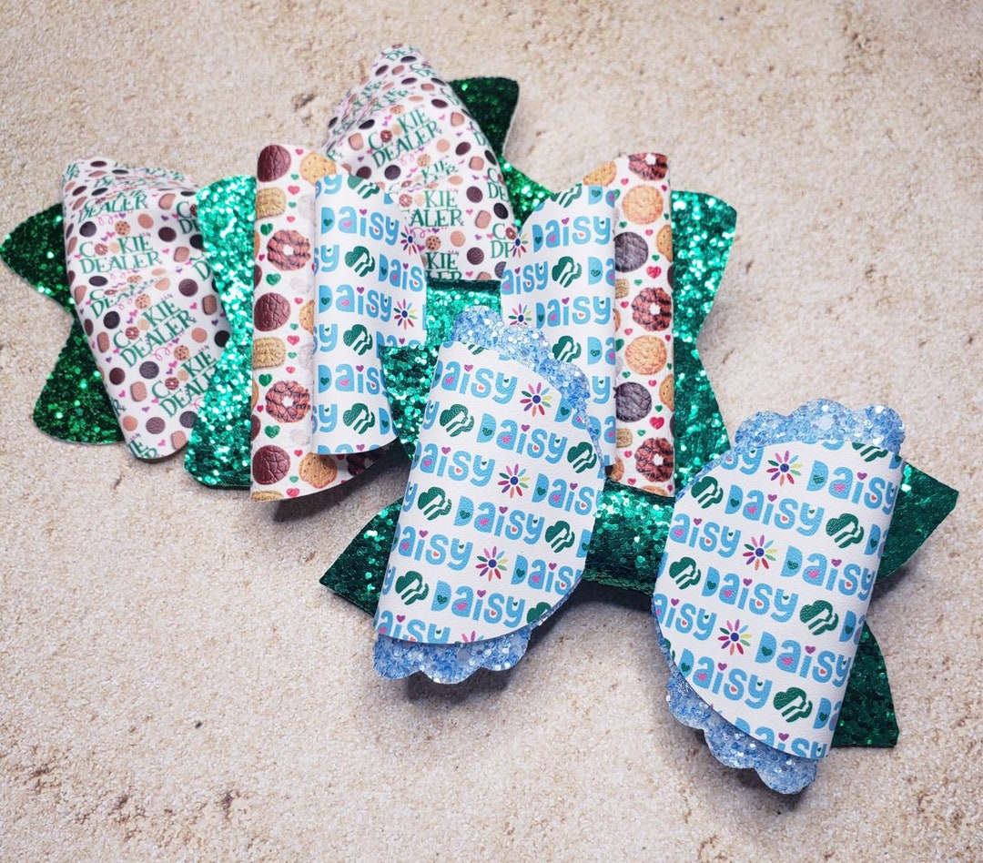 Girl Scout Hair Bows Daisy Girl Scout Girl Scout Cookie Bow Etsy