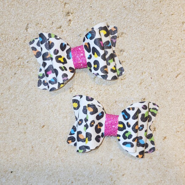 Safari Bow Birthday Party, Two Wild, Wild One, Young Wild and Three, Safari Hair Clip, Leopard Print, Little Girl Bows, Baby Nylon Headband