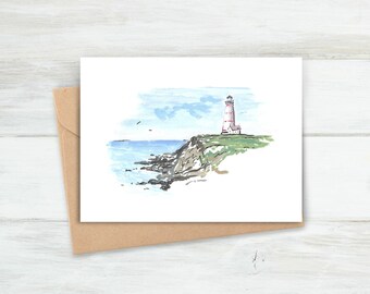Seascape Greeting Card | Ocean Thank You Notelet | Seaside Birthday Card | Blank