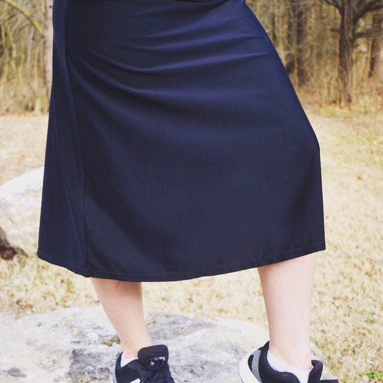 Midi Length Athletic Skirt