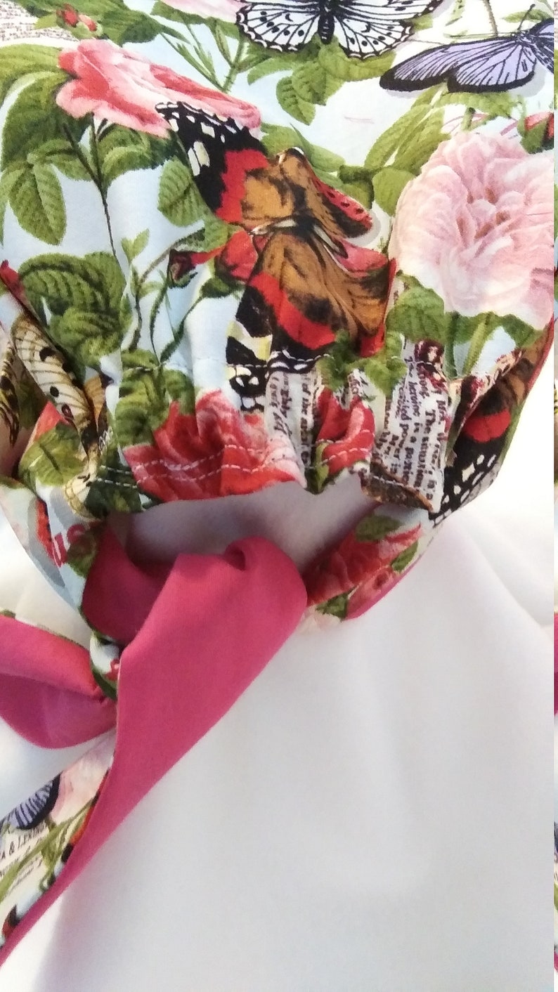 Butterflies and pink Surgical Scrub Cap