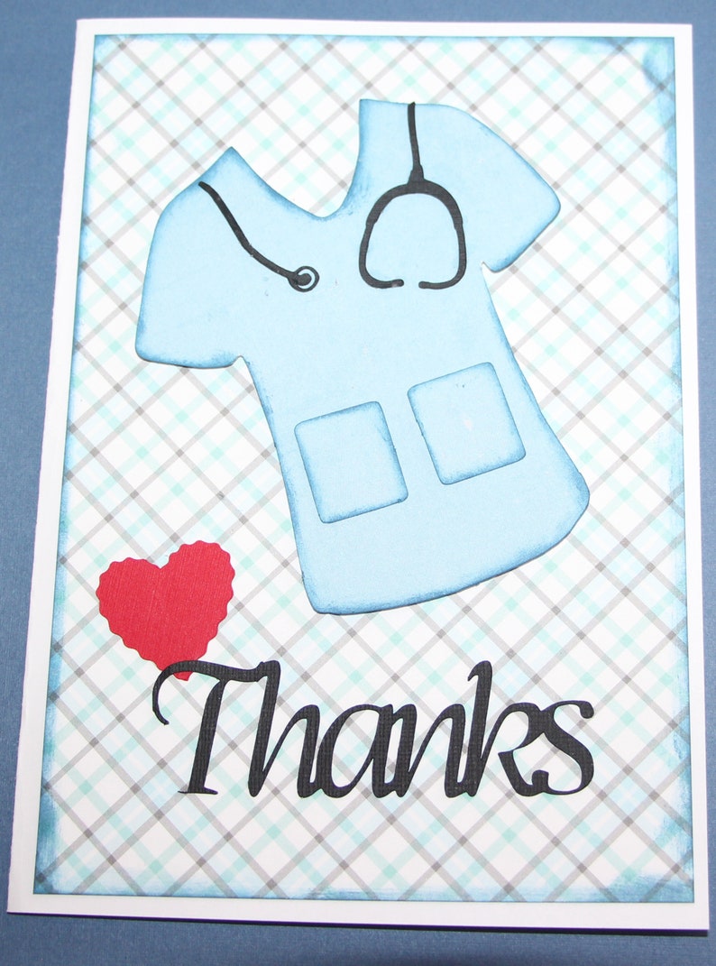 5x7 Thank you Card for Nurses and Doctors image 0