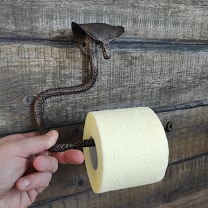 Suporte de rolo de papel higiênico de metal cobra, suporte de papel higiênico, suporte de toalha de papel, suporte de toalha de metal, decoração de banheiro, decoração de banheiro,