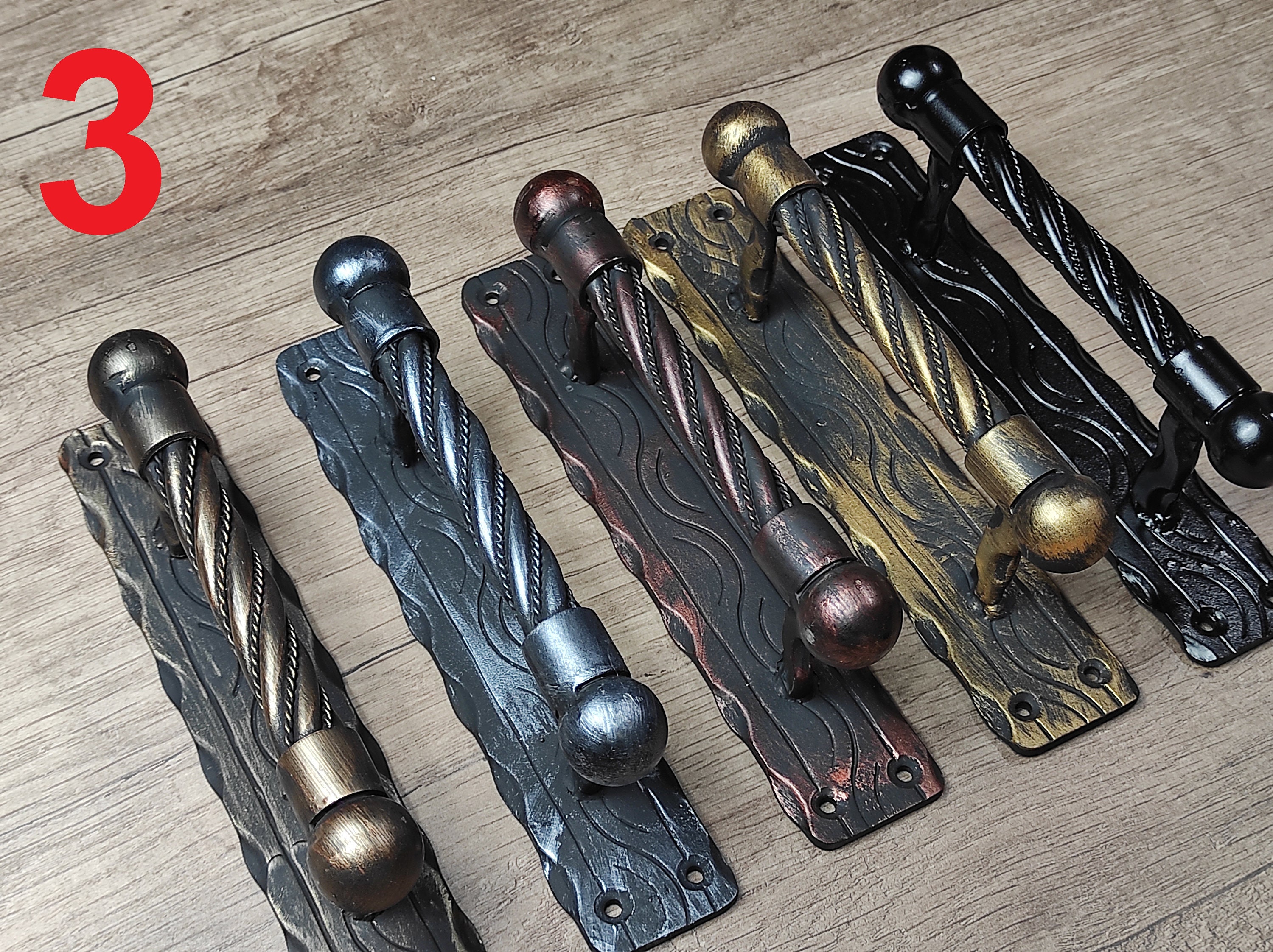 Barn door handles door handles. Rustic medieval hand Etsy