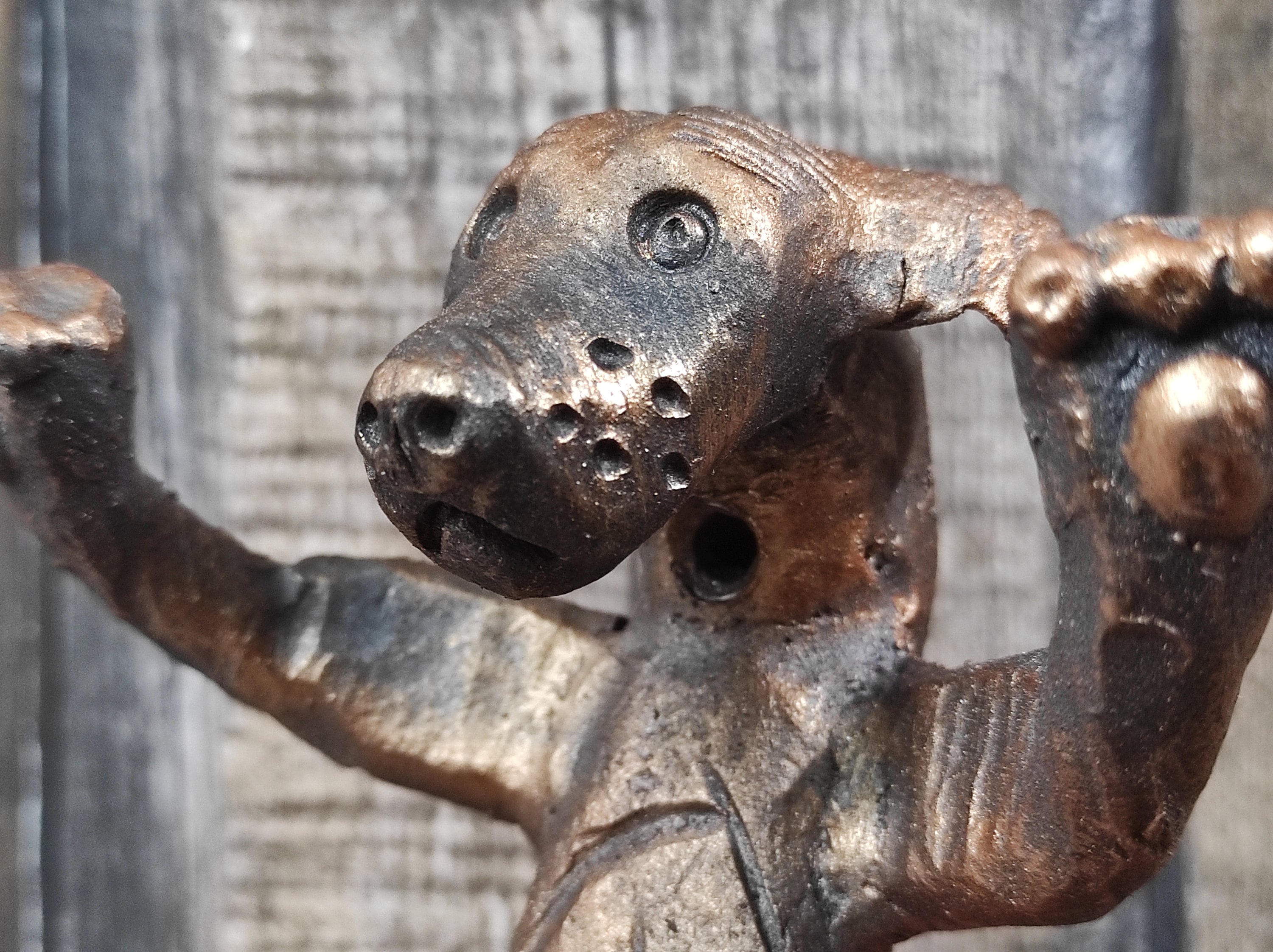 Hand Forged Dog Door Handle: Metal Barn Door Hardware